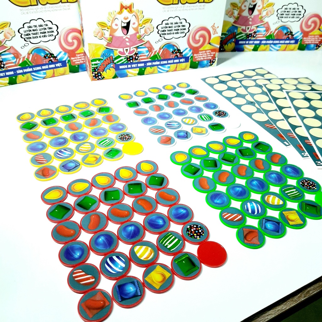 Board game-Candy Crush Foxi-đồ chơi phát triển tư duy-tăng trí nhớ-dễ chơi-vui nhộn-giá siêu rẻ