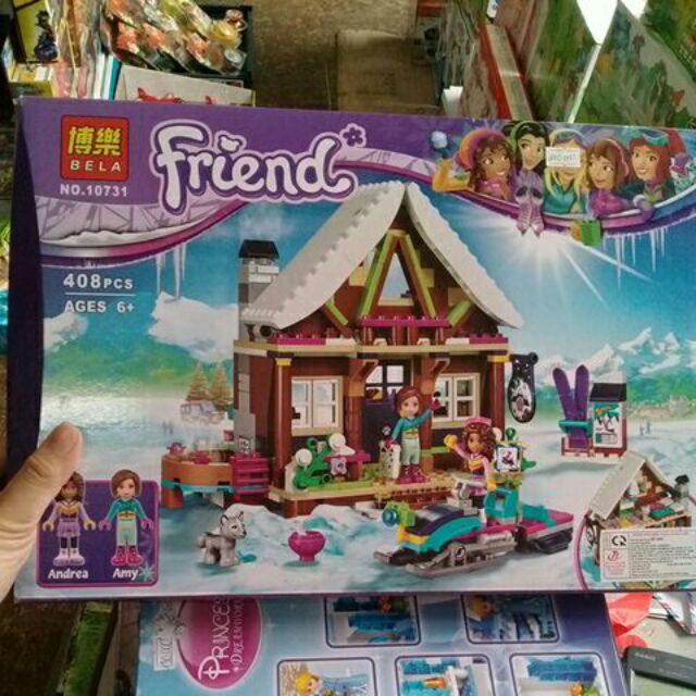 Lego friend 10731. Khu trượt tuyết của andrea và amy.