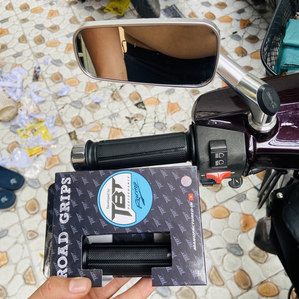 (TRANG TRÍ XE) Cặp bao tay gai TBT cao su tổng hợp mềm mịn, thay thế mới và trang trí xe siêu chất thể hiện đẳng cấp