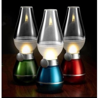 Đèn dầu led cảm ứng, thổi là sáng