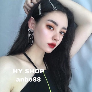 kẹp tóc nữ cá tính hình chiếc lược và cây kéo
