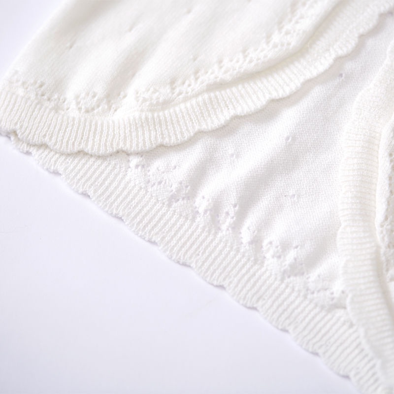 Áo Khoác Cardigan Chống Nắng Vải Cotton Dệt Kim Mỏng Thời Trang Dành Cho Bé Gái