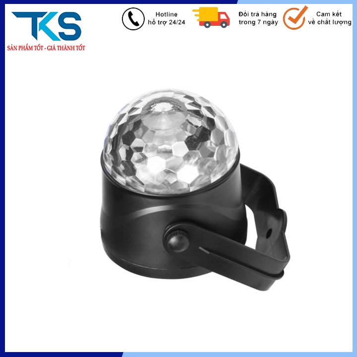Đèn led nháy theo nhạc  sân khấu mini gia đình chớp 7 màu hiệu ứng nhấp nháy xoay theo nhạc có remote điều khiển