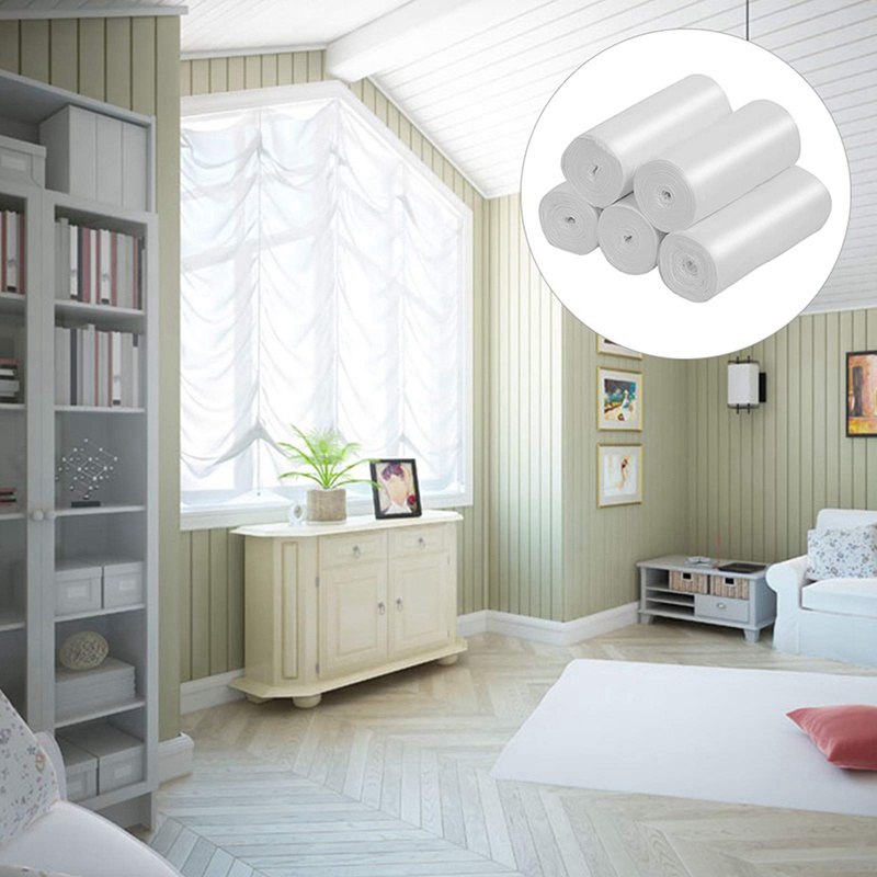 Set 100 túi đựng rác màu trắng có thể phân hủy được (20-30 L)