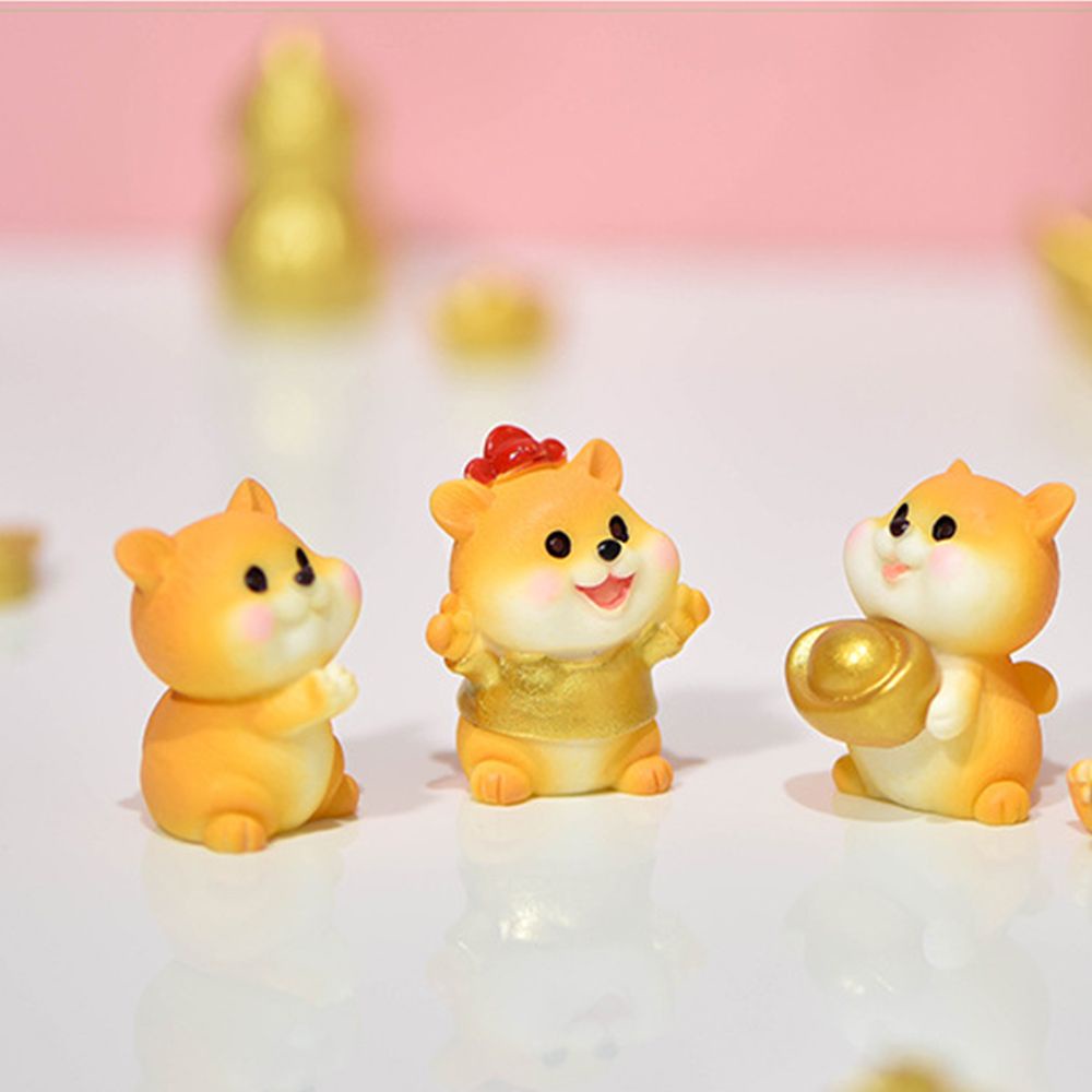 Đồ trang trí chú chó cầu tài lộc năm mới trang trí bàn làm việc