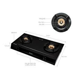 Bếp ga đôi Rinnai RV-7Double Glass(B) (Đen)