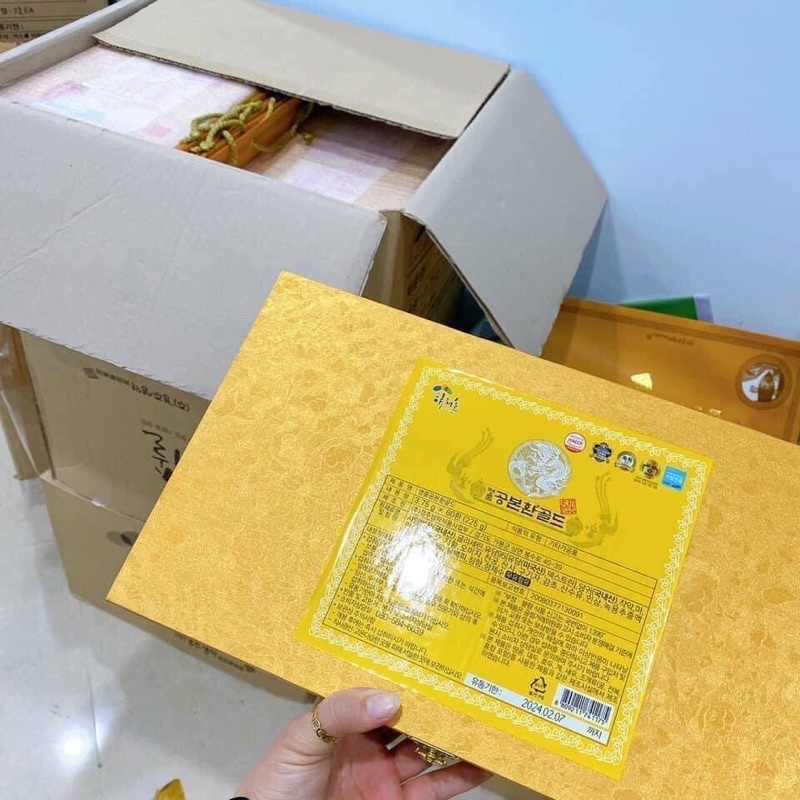 [HÀNG DATE MỚI] Đông Trùng Hạ Thảo 60 Viên Hộp Gỗ Vàng Cao Cấp Hàn quốc
