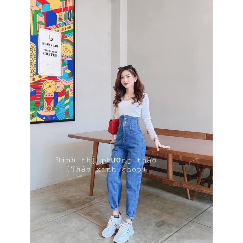 Quần baggy lưng cao 2 khuy cạp xếp #238 | BigBuy360 - bigbuy360.vn