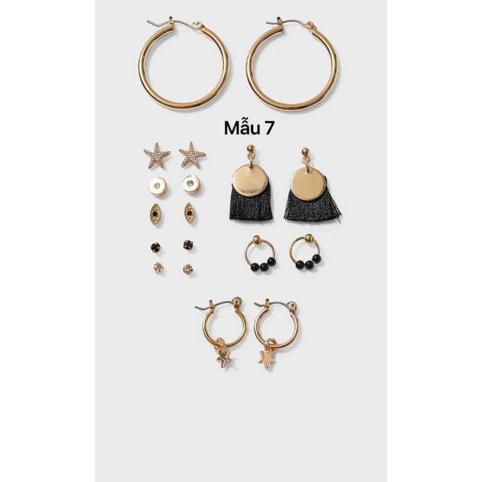 Set khuyên tai Stradivarius hàng chính hãng