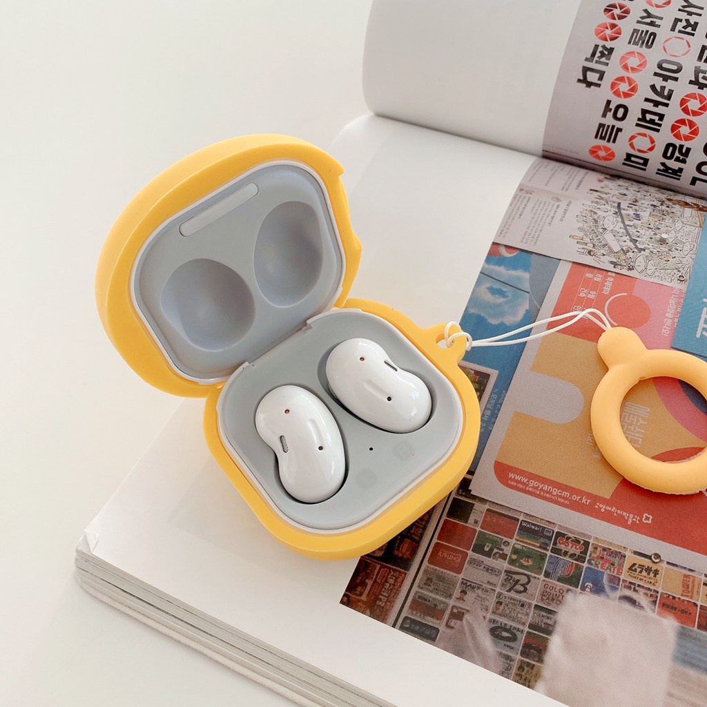 Vỏ Bảo Vệ Hộp Sạc Tai Nghe Bluetooth Samsung Galaxy Live/Pro/buds 2 Bằng Silicon Mềm Hình Minions 3D Dễ Thương