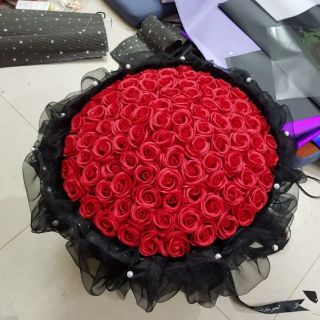 Hoa sáp 100 bông (inbox chọn màu hoa)