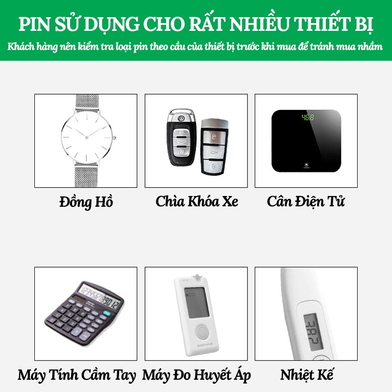 Pin Cúc Áo Panasonic CR2032 - CR2025 - CR2016 - CR1632 - CR1620 - CR1616 - CR1220 - CR2450 3V Lithium SONHOUSE
