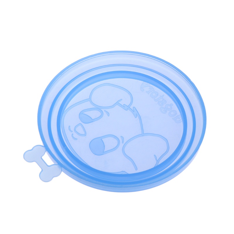 Nắp Đậy Lon Nước Bằng Thiếc Silicon Cho Thú Cưng Chó Mèo Màu Sắc Ngẫu Nhiên