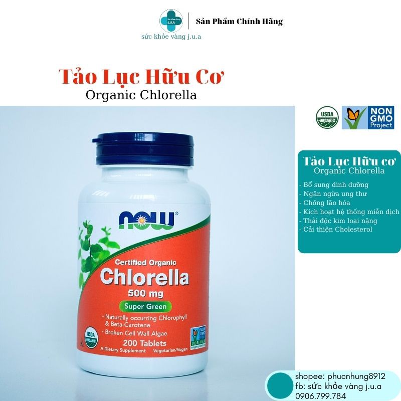 TẢO LỤC HỮU CƠ CHLORELLA - DINH DƯỠNG CHO CẢ NHÀ