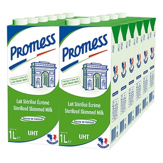 Sữa tươi promess tách béo date mới - thùng 6 hộp 1l