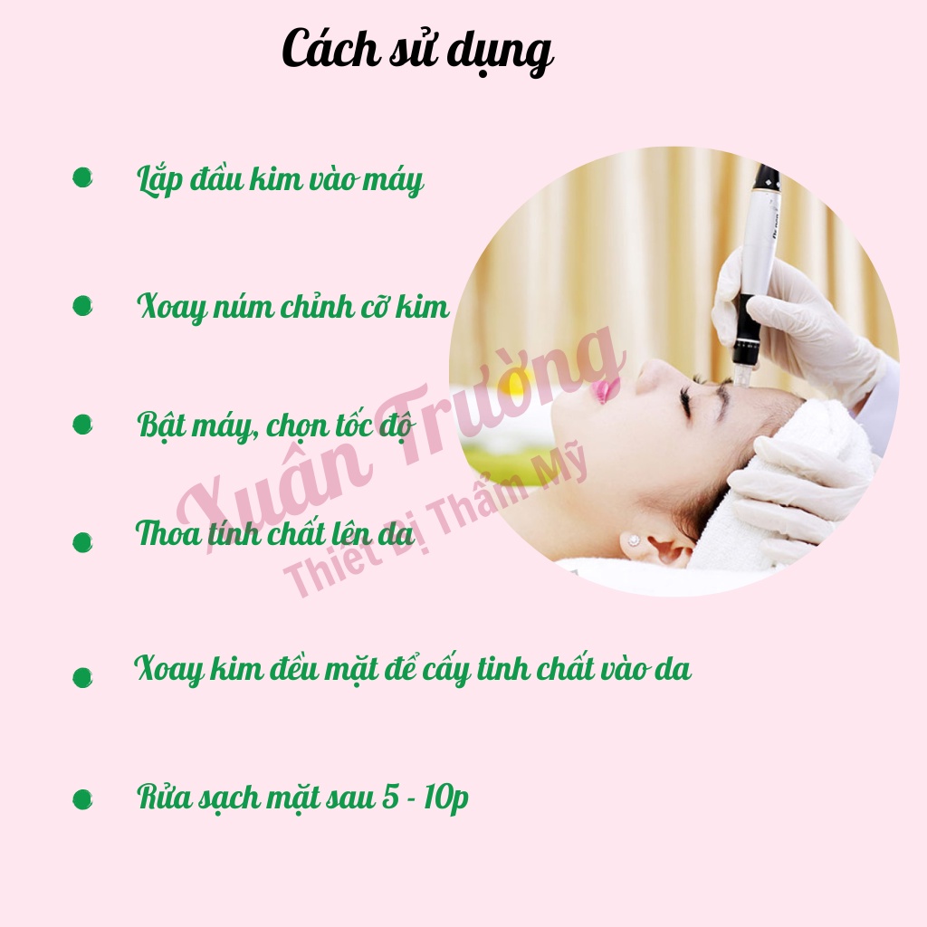 Máy Drpen, bút phi kim cấy tinh chất, cấy tảo tích điện, không tích điện