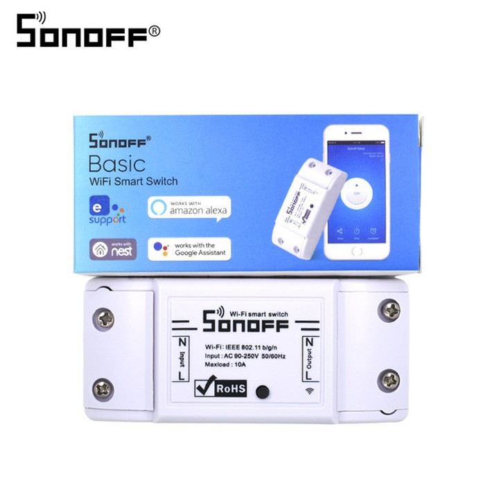 Công tắc wifi - Công tắc điều khiển từ xa qua mạng wifi cho Nhà thông minh [Smart home] - Sonoff Basic R2