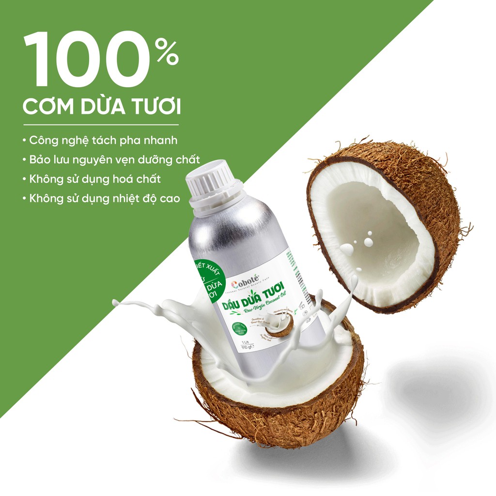 Dầu dừa tươi đa năng Coboté 1000ml