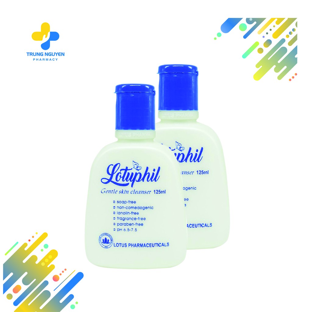 Sữa rửa mặt dịu êm Lotuphil sát khuẩn tẩy nhờn