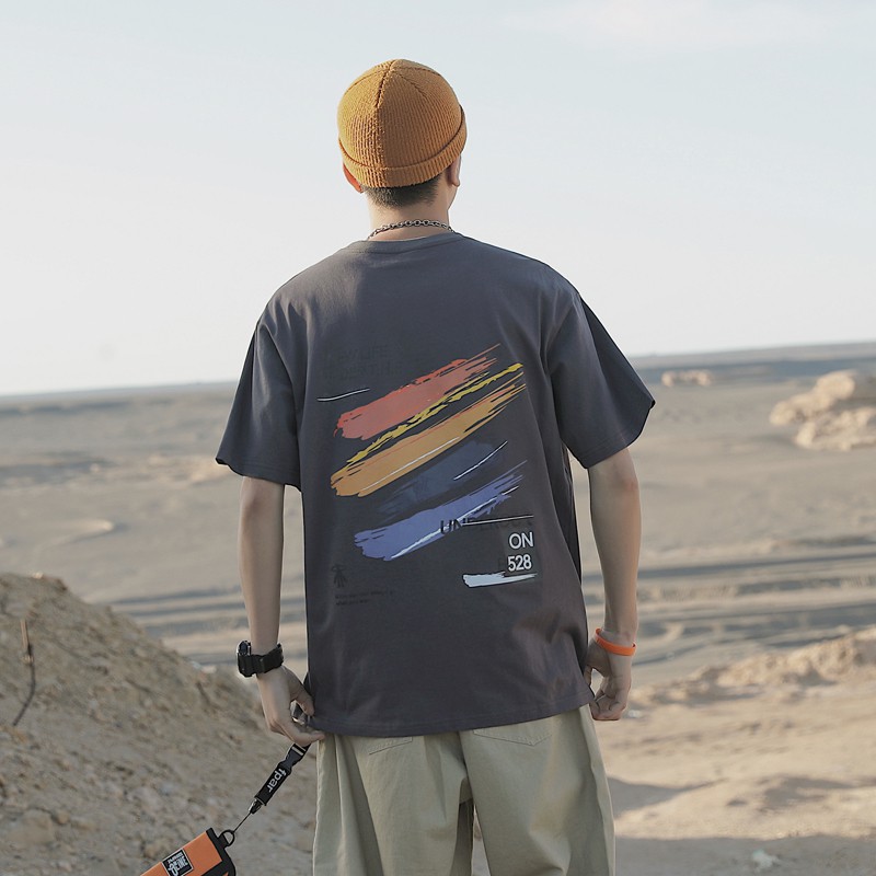 Áo Thun Tay Ngắn Dáng Rộng In Hoạ Tiết Đẹp Thời Trang