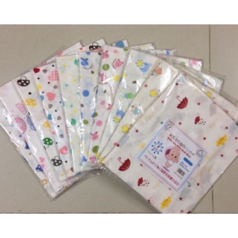 combo 10 khăn tắm xô hoa 2-4 lớp