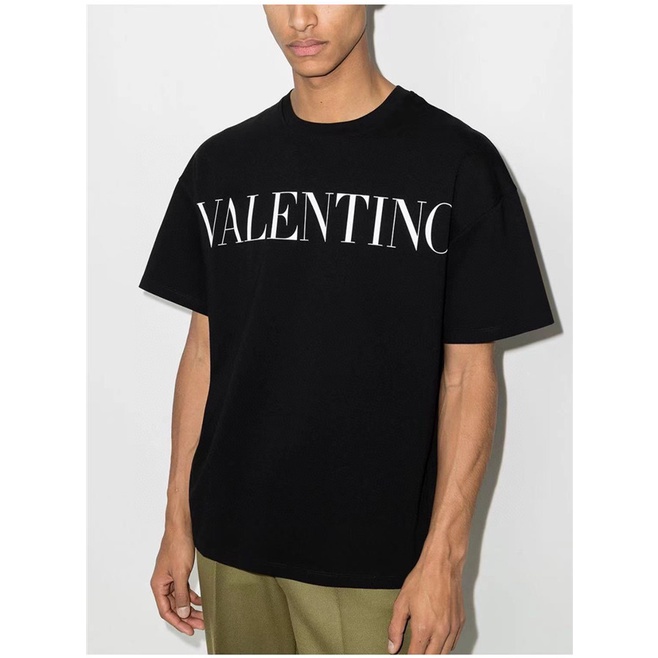 Valent1n0   Áo Thun Ngắn Tay Cổ Tròn In Chữ Valent1n0 2022 Thời Trang Mùa Hè Mới Size S-4XL
