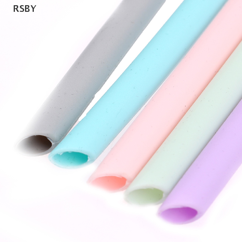 Bộ Ống Hút Silicone Linh Hoạt Tái Sử Dụng Được Kèm Cọ Vệ Sinh