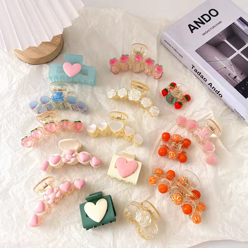 Kẹp Tóc Hình Hoạt Hình Phong Cách Hàn Quốc Ngọt Ngào Tinh Tế Dễ Phối Đồ Cho Bé Gái
