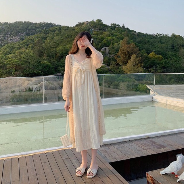 Đầm maxi hai dây cực xinh/ Order ulzzang | BigBuy360 - bigbuy360.vn