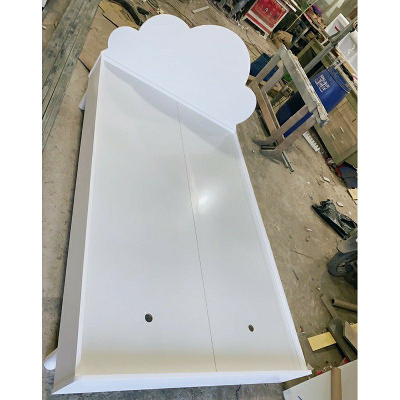 Giường mây trắng/ hồng chân tròn #xuongnoithat.hcm