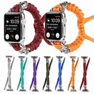 Dây Đeo Nylon Thay Thế Cho Đồng Hồ Thông Minh Apple Watch Series 6 Se 5 4 3 40Mm 44Mm 38mm 42Mm