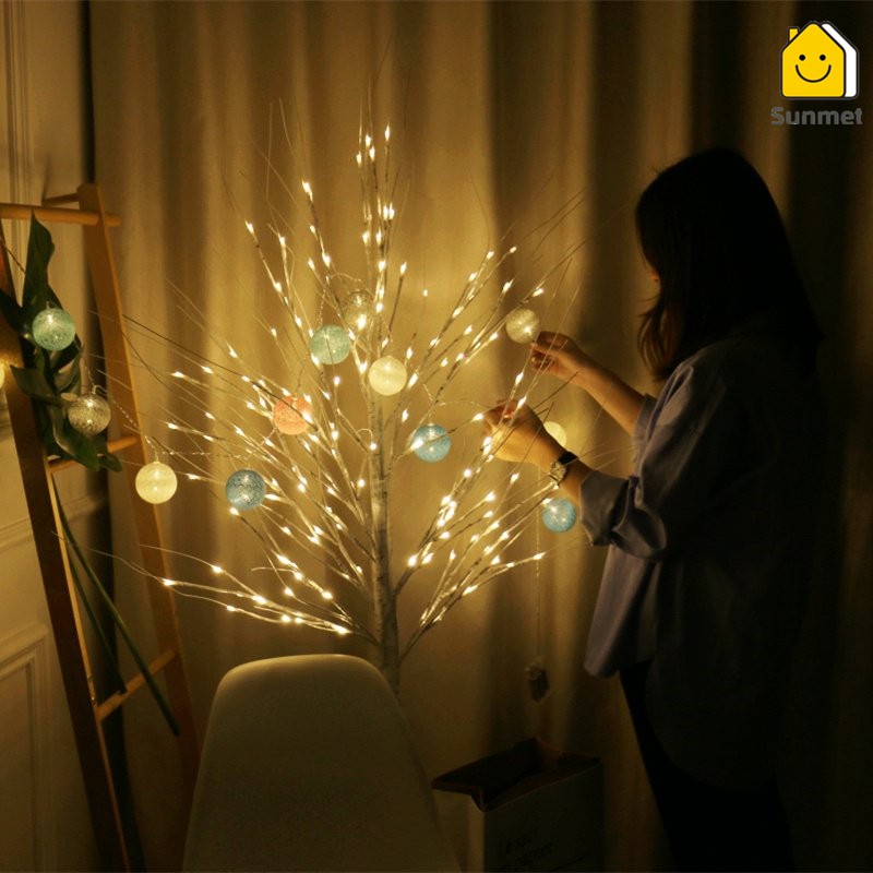 Đèn LED Trang Trí Cây Phong Cách Tây Cao 1m8 Trang Trí Nội Thất, Sảnh Khách Sạn, Nhà Hàng, Sân Vườn, NOEL