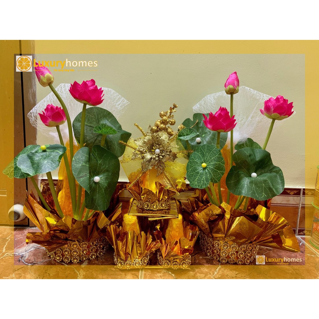 Oản sen bày bàn thờ | LU