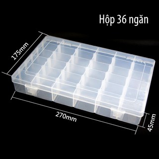 Hộp Đựng Phụ kiện Trang Sức 36 Ngăn (17.5cm*27*4.5cm)
