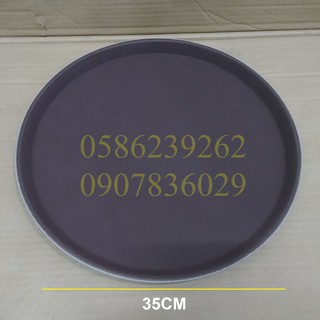 Khay tròn phục vụ chống trượt tiện lợi 35cm