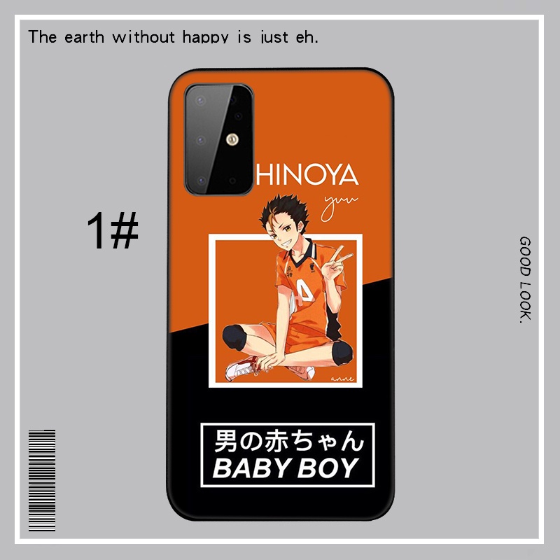 Ốp điện thoại dẻo hình Yuu Nishinoya trong Haikyuu cho Samsung Galaxy M10 M20 M30 M40 A60 A70 A02 M02 A02s A12 A31 A42