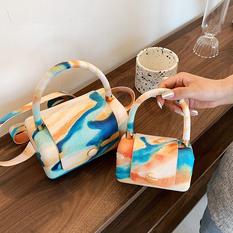 Túi đeo chéo mini họa tiết đám mây thời trang 2021