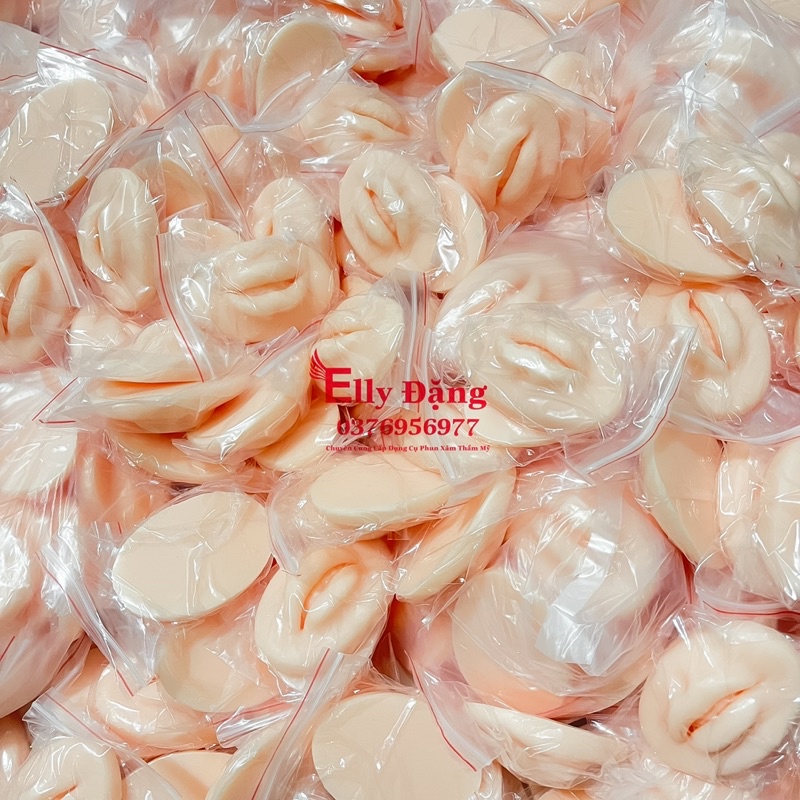 Môi 5D silicon Tập Luyện Phun Xăm, môi 5D Silicon Mềm Mới,  Da Môi 5D Tập Phun Môi