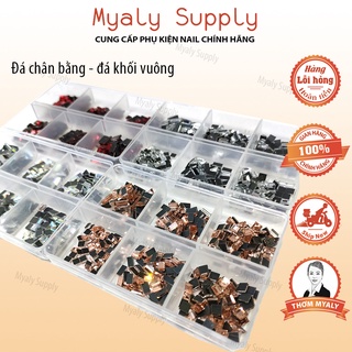 Đá Chân Bằng Nail Mix Size Đá Khối Vuông Chữ Nhật