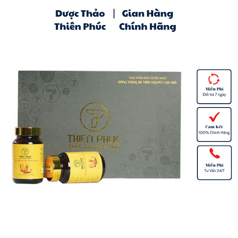 Đông trùng hạ thảo nguyên con thể khô - Chính hãng Thiên Phúc