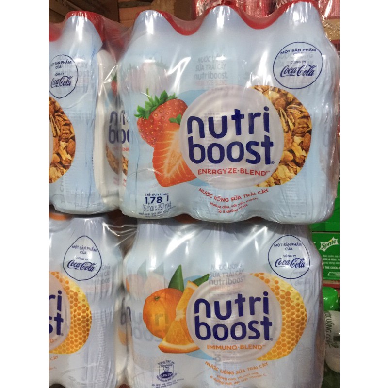 Lốc 6 chai Sữa Nutri Boost - MẪU MỚI