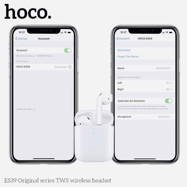 Tai nghe bluetooth Hoco ES39 phiên bản đặc biệt, kết nối không dây hỗ trợ định vị, đổi tên - Bảo hành 24 tháng