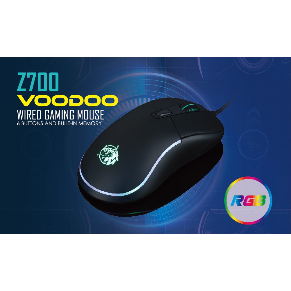 Chuột Chơi Game Imperion 3600dpi Usb Có Dây, Macro Rgb Z700 Vodoo