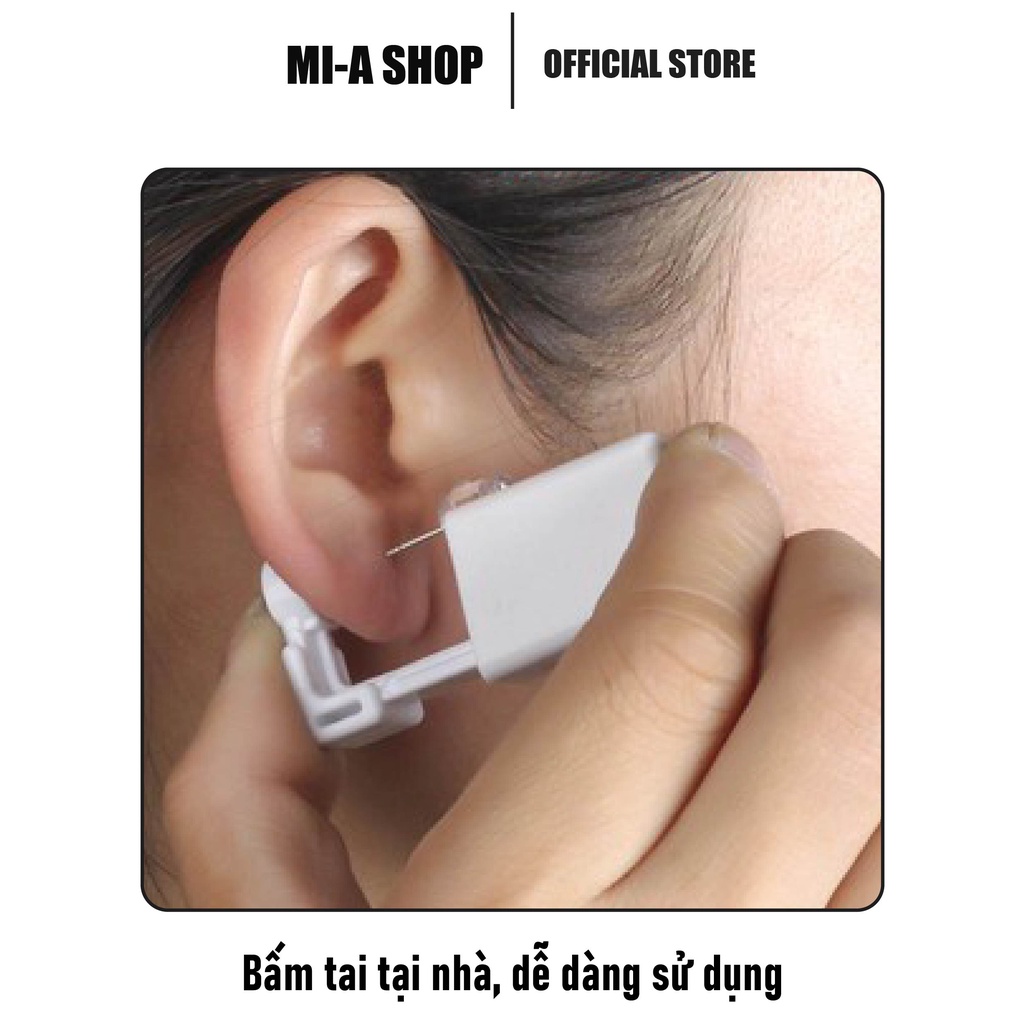 Đồ bấm lỗ tai (xỏ khuyên) cho người lớn, trẻ em, bé sơ sinh - xài 1 lần, an toàn, tiện lợi