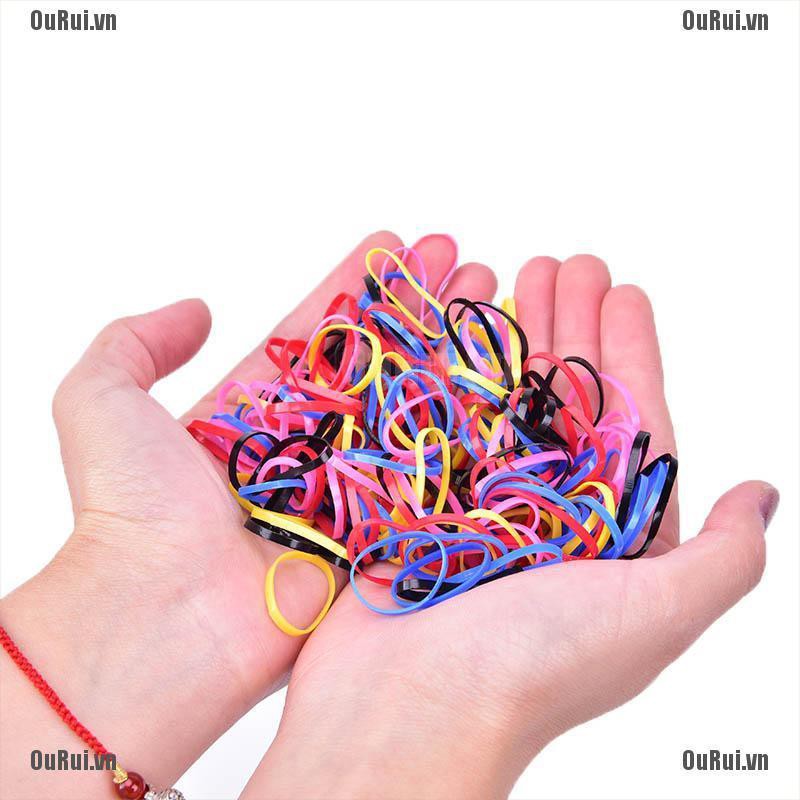 Set 500 Dây Cột Tóc Nhiều Màu Sắc Tùy Chọn