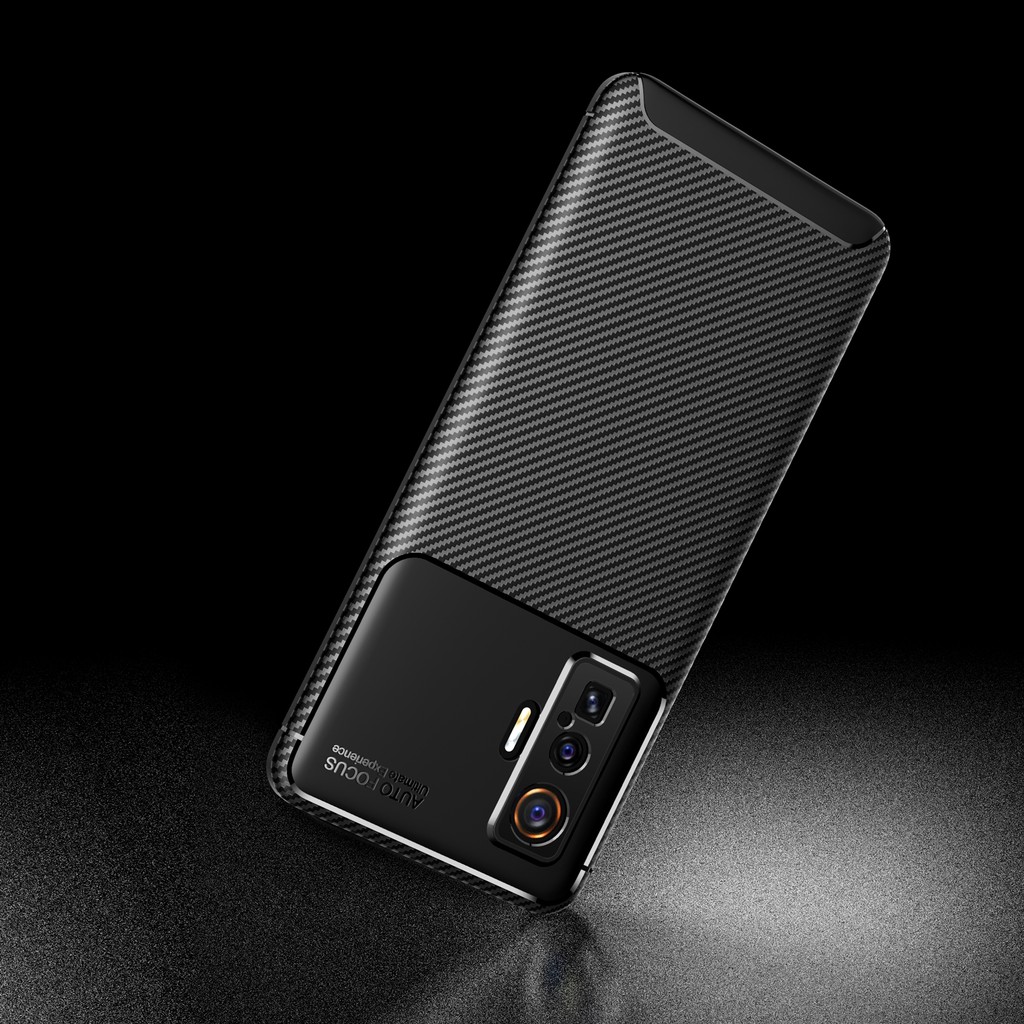 ốp điện thoại Carbon Siêu Mỏng Chống Sốc Cho Vivo Iqoo5 Pro Z1X