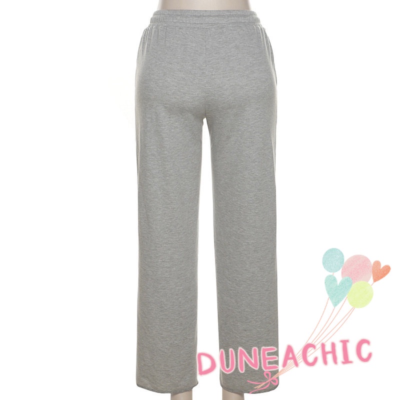 DUNEA Quần Dài Thể Thao Lưng Cao Dáng Rộng Co Giãn Tốt Thiết Kế Quyến Rũ Cho Nữ