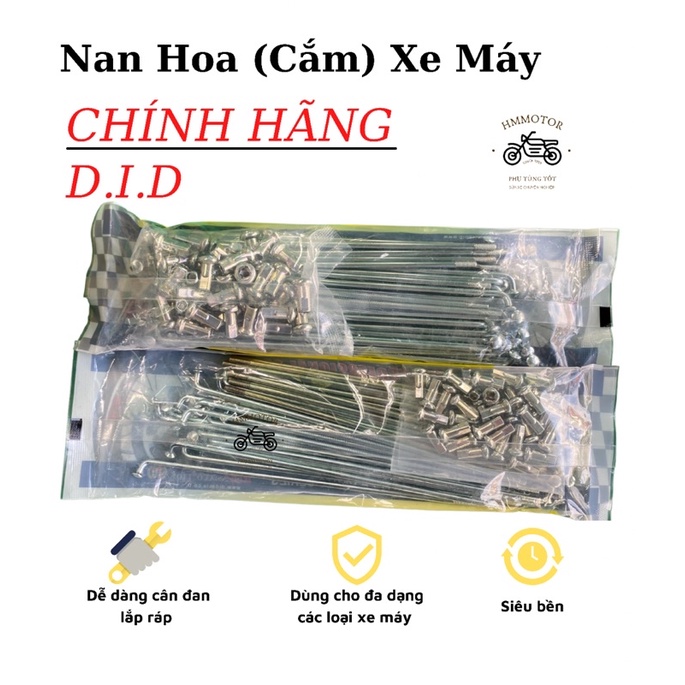 Nan Hoa ( Cắm) Xe máy cho mọi loại xe bánh trước và sau