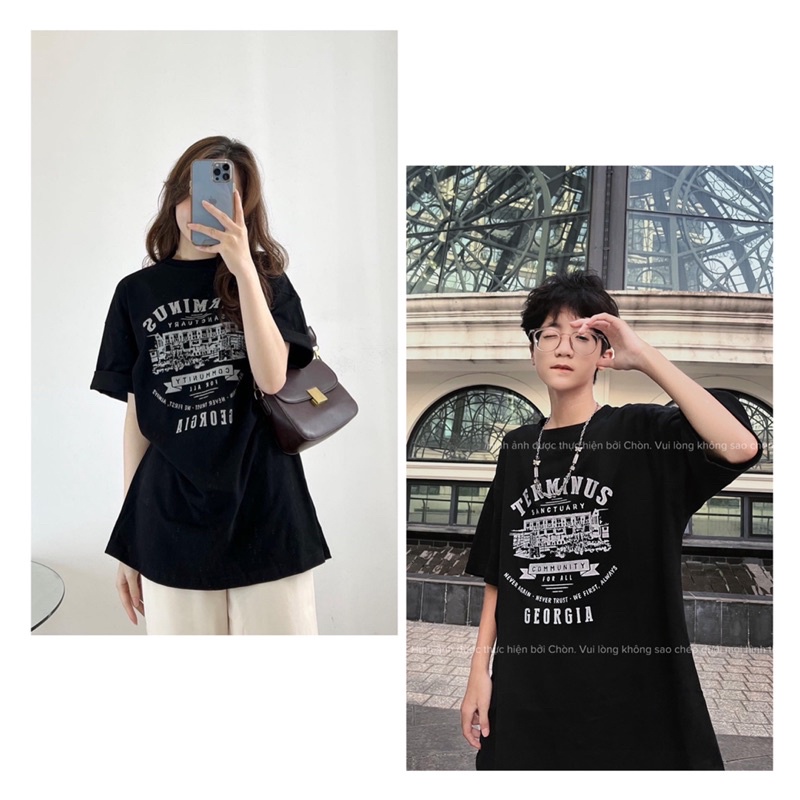 Áo thun 3158 MÀU ĐEN hàng loại 1 chất dày dặn Unisex CHÒN CLOTHING
