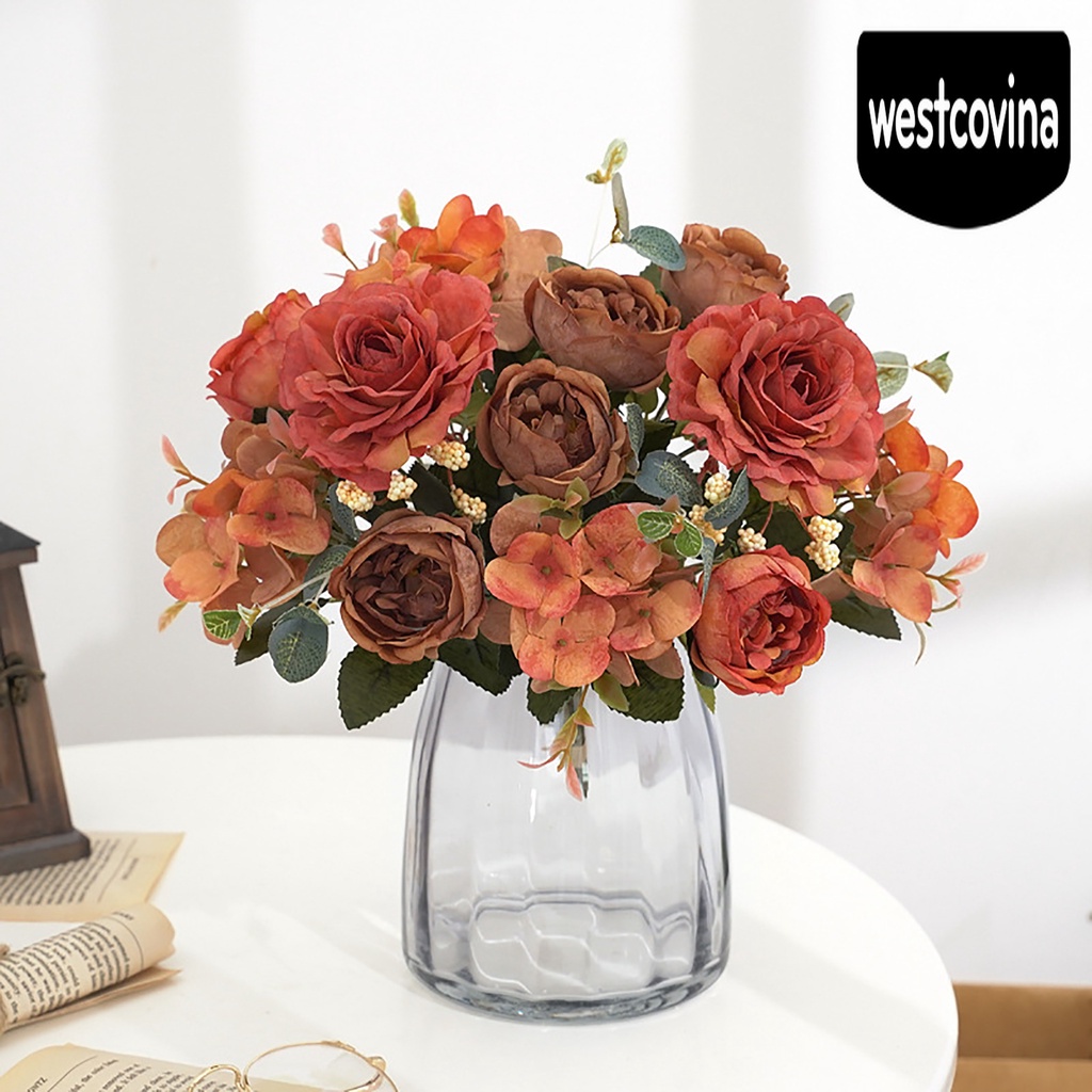 [Hot]☀ 1 Bó Hoa Cẩm Tú Cầu Giả Để Trang Trí